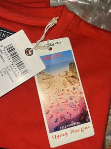 flying machine original red colour sweat shirt