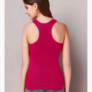 Pink Racerback Tank Top