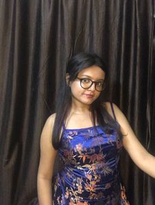 Blue Floral Mini Dress