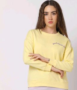 Discount Sale price|Yellow 'Good Energy' Sweatshir