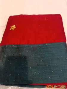 Elegant Embroidered Saree (Minor Issue)