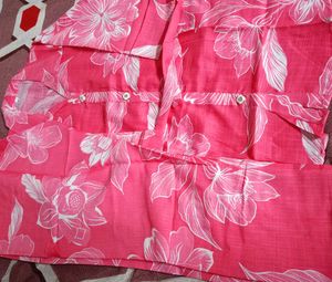 Red Floral Cotton Co-ord Set