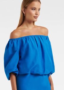 Forever New Puff Sleeves Crop Top