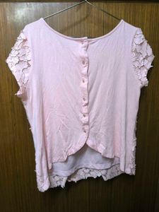 Pink Lace Top