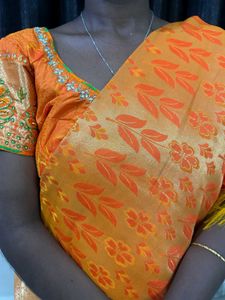 saree with blouse size upto 38