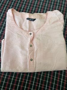 Zudio Pink Floral Kurta