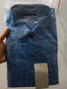 Royal Touch Blue Printed Shirt