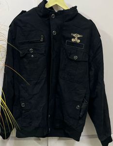 Denim Varsity Jacket