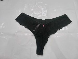Victoria&#39;s Secret Black Lace Thong