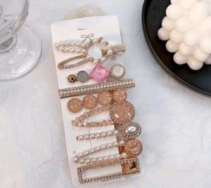 8 Pics Korean Style Hair Clip Set