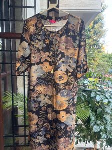 Floral Print Kurta