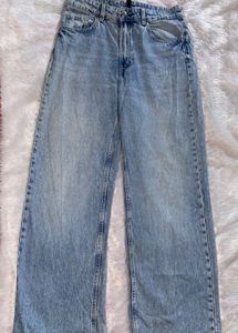 H&amp;M Light Wash Wide Leg Jeans