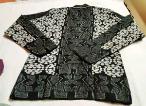 Patterned Cardigan Sweater
