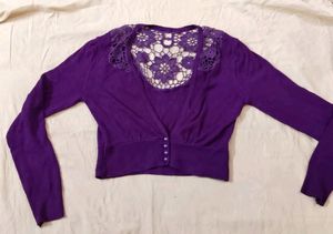 y2k vintage crop woolen top / sweater