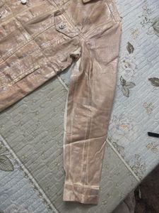 Zara foil denim Jacket (Limited Edition)