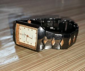 Black And Golden Watch 🖤