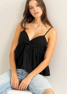 H&M Black Top Size 34