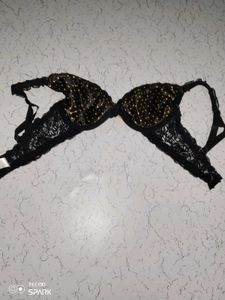 Black &amp; Yellow Lace Bra