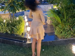 Shimmery Beige Dress