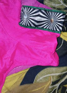 Pink Readymade Saree Blouse