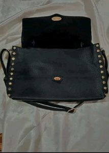 Chloe Black Leather Studded Handbag