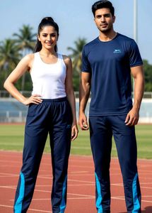 Shiv Naresh Polyester blue Lower