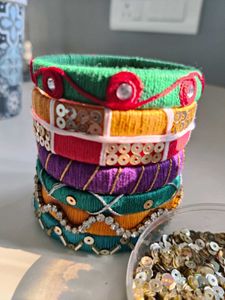 Handmade Colorful Bangle Set