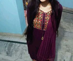 ELEGANT PURPLE KURTHA SET
