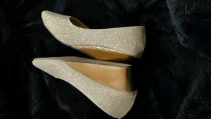 Sparkling Golden Ballerina Flats