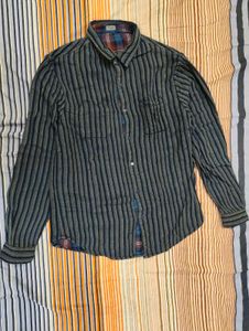 spykar reversable shirt