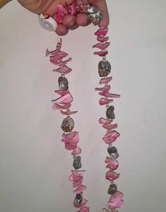 Trendy Beachy Pink Shell Necklace🐚✨️