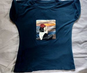 Navy blue top