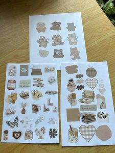 Small 3 Sheet Of Aesthetic Stickers