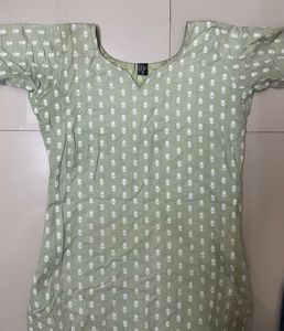 Sage Green Printed Kurta