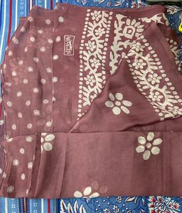Chiffon Batik Printed Saree