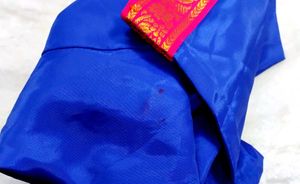 Silk Neavy Blue Colour Blouse
