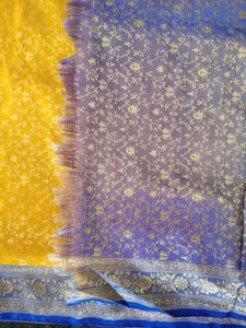 New Saree With Blouse Material 🌼