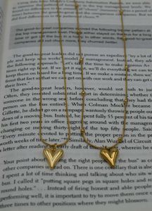 Gold Heart Pendant Necklace