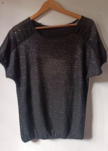 Beautiful Black Balloon Top