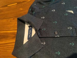 Nautica Anchor Print Polo Shirt
