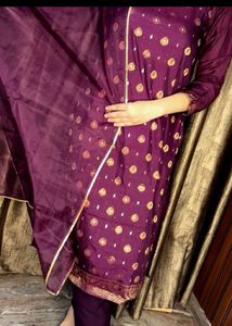 sangria Purple Kurta Set