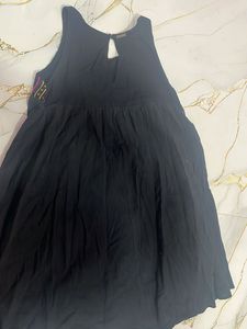 Embroidered Black Sundress