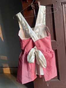 Red Gingham Dress with Bow