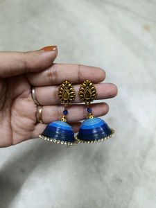 Quilled Handmade Jhumka Earrings Pack Of 4