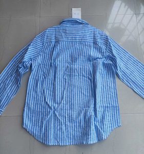 Fablestreet striped linen casual shirt