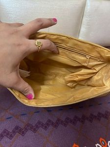 at half rate now mustard hand bag