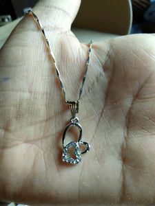 Combo Of  Pendant With Silver Chain And Bracelet ⭐