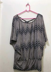 Striped Stylish Zigzag Top (Freesize)
