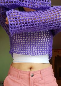 Crochet Summer Mesh Top