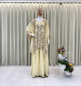 Kurta cum  Shrug and Plazoo Set
